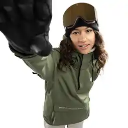 Decathlon Dames Wintersport snowboardjas W3-W Robson Groen aanbieding