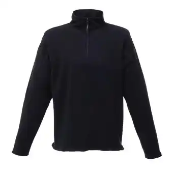 Decathlon Heren Micro Zip Neck Fleece Top (170 GSM) (Zwart) aanbieding