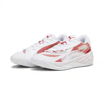 Decathlon All-Pro NITRO Team basketbalschoenen PUMA White For All Time Red aanbieding