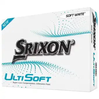 Decathlon Doos van 12 Srixon Ultisoft Golfballen Wit Nieuw aanbieding
