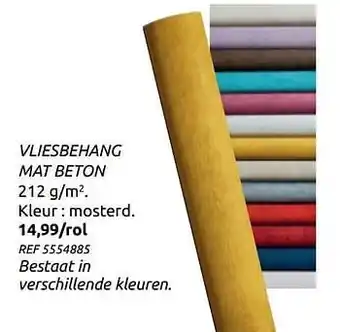 Brico Vliesbehang mat beton aanbieding
