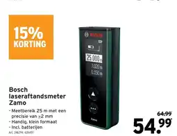 GAMMA Bosch laseraftandsmeter Zamo aanbieding