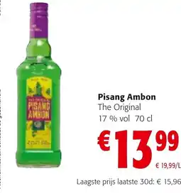 Colruyt Pisang ambon the original 17 % vol aanbieding