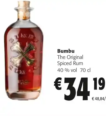 Colruyt Bumbu the original spiced rum 40 % vol aanbieding