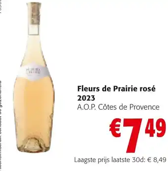 Colruyt Fleurs de Prairie rosé 2023 aanbieding