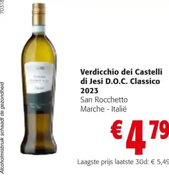 Colruyt Verdicchio dei castelli di jesi d.o.c. classico 2023 aanbieding