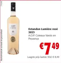 Colruyt Estandon Lumière rosé 2023 aanbieding