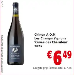 Colruyt Chinon A.O.P. Les Champs Vignons 'Cuvée des Chérubins' 2023 aanbieding