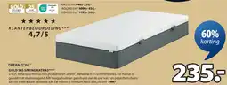 Jysk GOLD S45 SPRINGMATRAS aanbieding