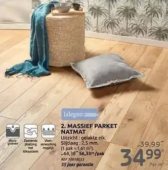 Brico Massief parket natmat aanbieding