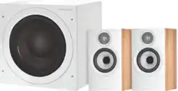 Coolblue Bowers & Wilkins 607 S3 Brun (par deux) + ASW608 Blanc aanbieding