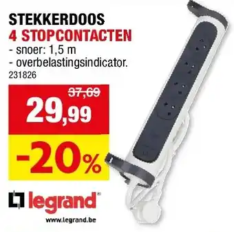 Hubo VERLENGSNOER WIT 10 m aanbieding