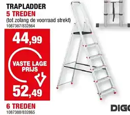 Hubo TRAPLADDER 5 TREDEN aanbieding