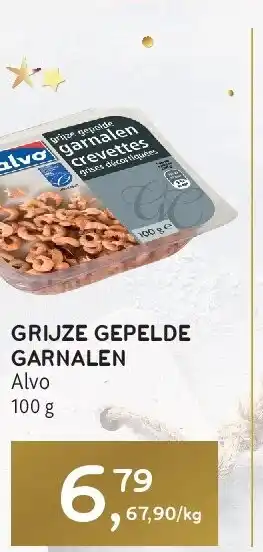 Alvo GRIJZE GEPELDE GARNALEN aanbieding