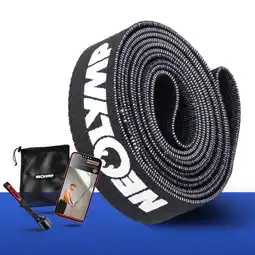 Decathlon Lang fitnessband van stof– Weerstandsniveau 5, trainingsband voor krachttraining aanbieding