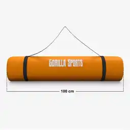 Decathlon Yogamat Deluxe (190 x 100 x 1,5 cm) - Yoga Mat - oranje aanbieding