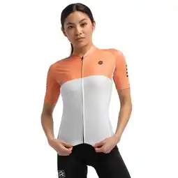 Decathlon Dames Wielrennen wielershirt korte mouw M2 Liberty SIROKO Oranje aanbieding