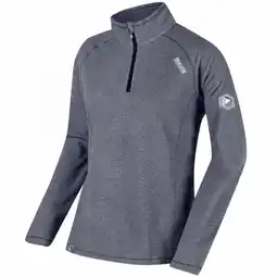 Decathlon Geweldige Outdoor Dames Montes Half Zip Fleece Top (Donkergrijs) aanbieding