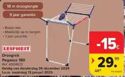 Carrefour Droogrek Pegasus 180 aanbieding