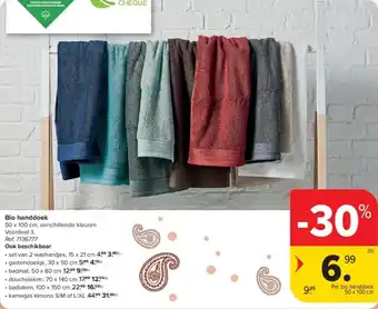 Carrefour Bio Handdoek aanbieding