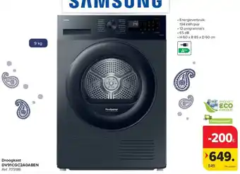 Carrefour Samsung Droogkast DV91CGC2A0ABEN aanbieding