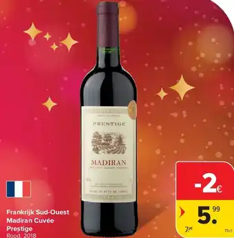 Carrefour Frankrijk Sud-Ouest Madiran Cuvée Prestige aanbieding