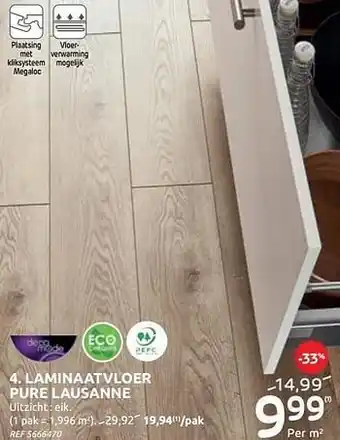 Brico Laminaatvloer pure lausanne aanbieding