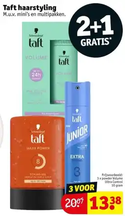 Kruidvat Taft Haarstyling aanbieding