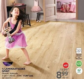 Brico Laminaatvloer spirit aanbieding