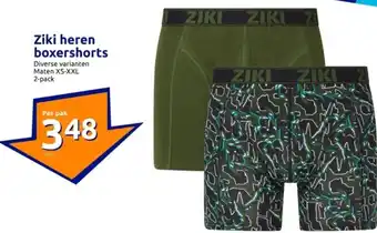 Action Ziki heren boxershorts aanbieding