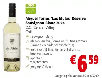 Colruyt Miguel Torres 'Las Mulas' Reserva Sauvignon Blanc 2024 aanbieding