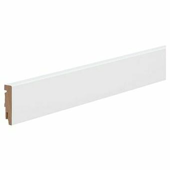 Kwantum Plint Mdf Robuust Wit aanbieding