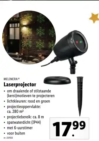 Lidl Melinera Laserprojector aanbieding