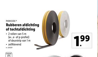 Parkside Rubberen Afdichting of Tochtafdichting