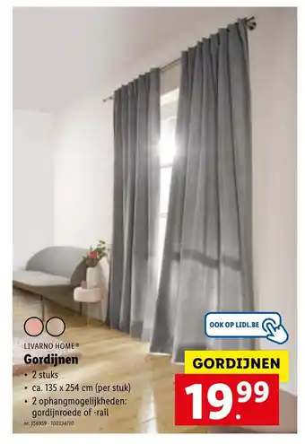 Lidl Livarno Home Gordijnen aanbieding
