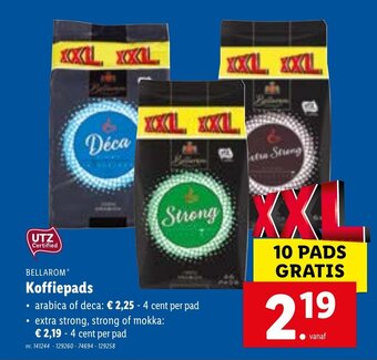 Lidl Bellarom Koffiepads aanbieding