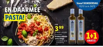 Lidl Griekse Olijfolie Extra Vierge 2 x 500 ml aanbieding