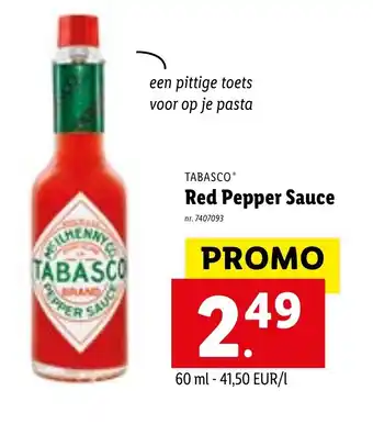 Tabasco Red Pepper Sauce 60ml