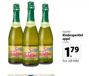 Lidl Solevita Kinderaperitief Appel 75cl aanbieding