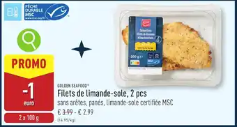 ALDI Filets de limande-sole, 2 pcs aanbieding