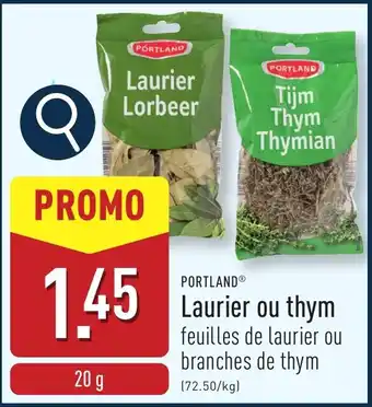 ALDI Portland Laurier ou thym aanbieding