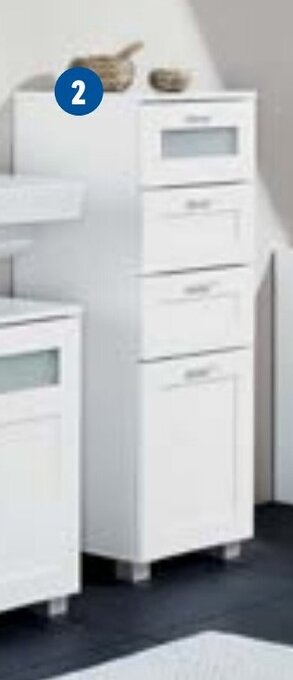 Lidl Livarno Home Wastafelonderkast 69 x 59 x 35 cm aanbieding