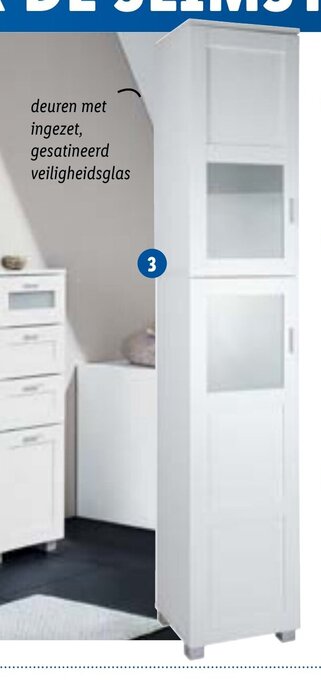 Lidl Livarno Home Hoge Badkamerkast 37 x 190 x 35 cm aanbieding