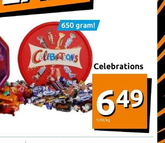 Action Celebrations 650 gram aanbieding