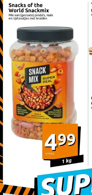 Action Snacks of the World Snackmix 1kg aanbieding