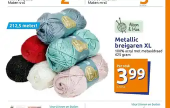 Action Metallic Breigaren XL 212,5 meter 425 gram aanbieding