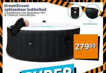 Action DreamStream Opblaasbaar Bubbelbad 170 x 66 cm aanbieding