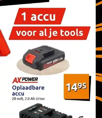 Action Axpower Oplaadbare Accu aanbieding