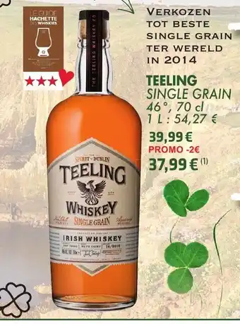 Teeling Single Grain Irish whiskey 700ml