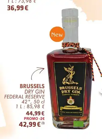 Cora Brussels Dry Gin Federal Reserve 700ml aanbieding